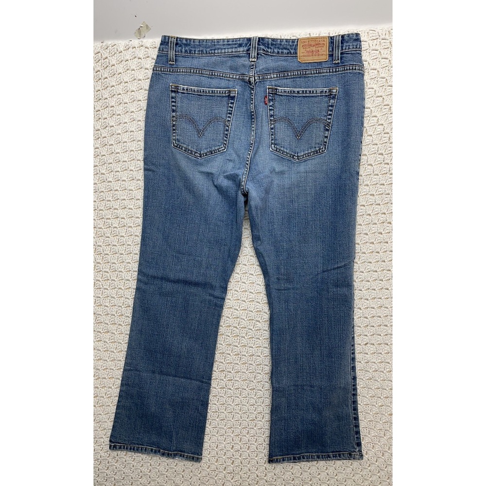 Levis 515 Jeans Womens Size‎ 20M Boot Cut Blue Denim 5-pockets cotton Blend